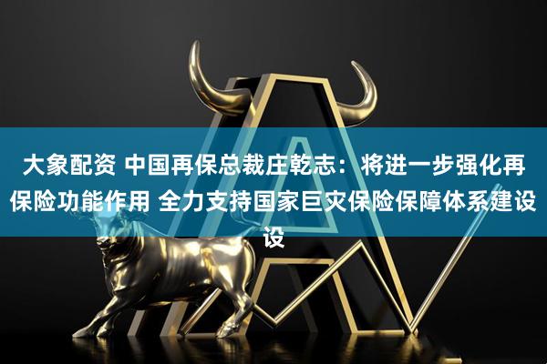 大象配资 中国再保总裁庄乾志：将进一步强化再保险功能作用 全力支持国家巨灾保险保障体系建设