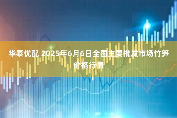 华泰优配 2025年6月6日全国主要批发市场竹笋价格行情