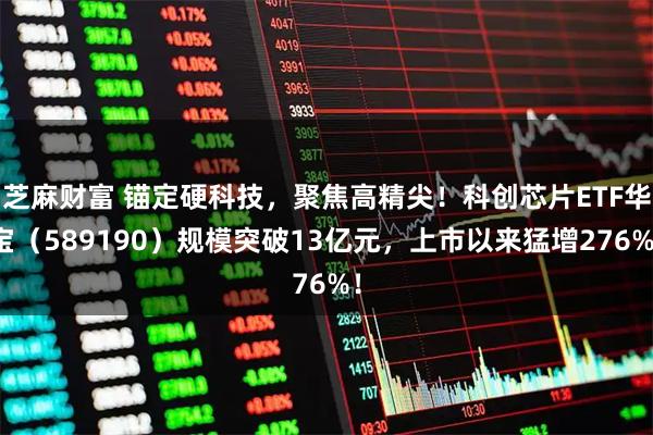 芝麻财富 锚定硬科技,聚焦高精尖!科创芯片ETF华宝(589190)规模突破13亿元,上市以来猛增276%!